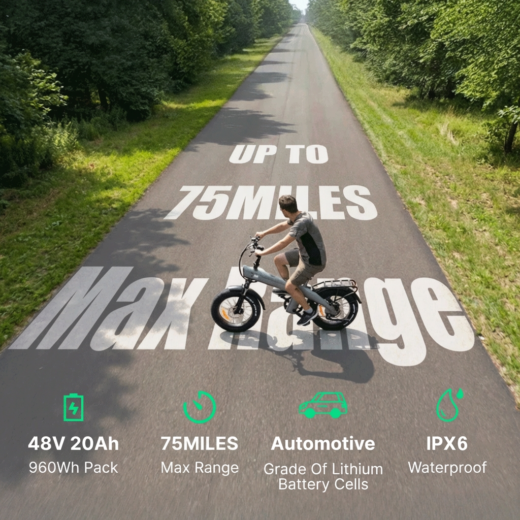 HX Q3 Fat Tire All-terrain Electric Bike-with free fender and rear rack