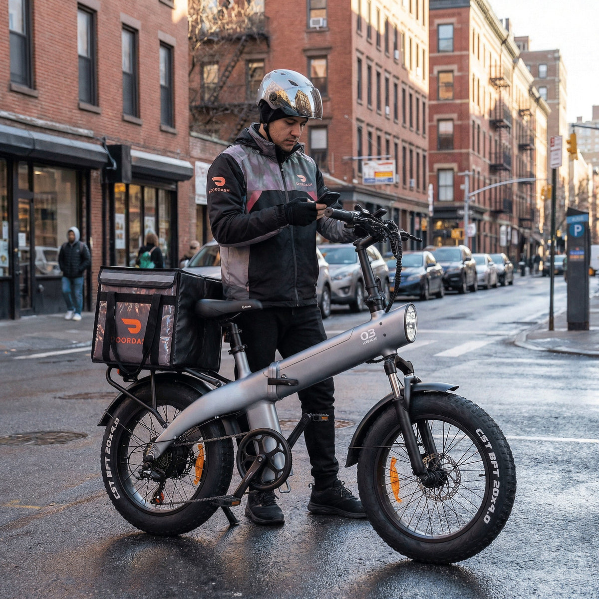 HX Q3 Fat Tire All-terrain Electric Bike-with free fender and rear rack