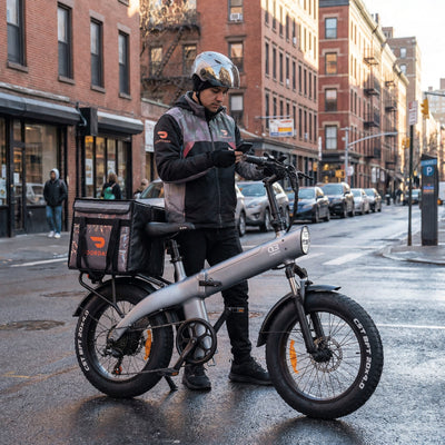 HX Q3 Fat Tire All-terrain Electric Bike-with free fender and rear rack