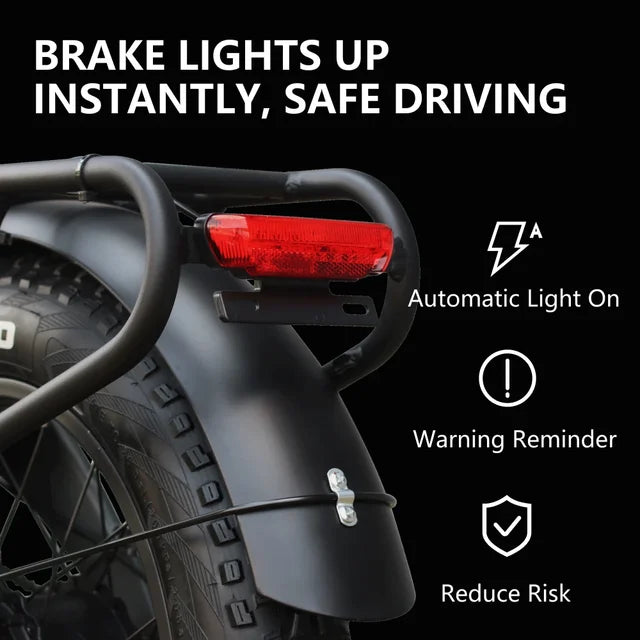 HX Q3 Fat Tire All-terrain Electric Bike-with free fender and rear rack